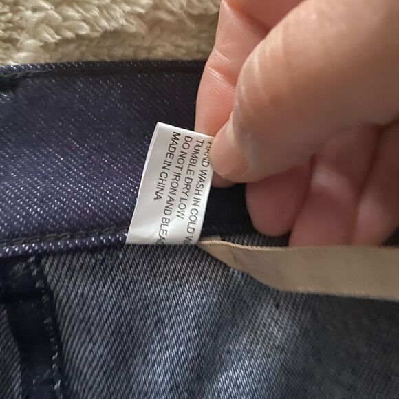 NWT Yelete Leggings jeans dark wash size large - Picture 7 of 7